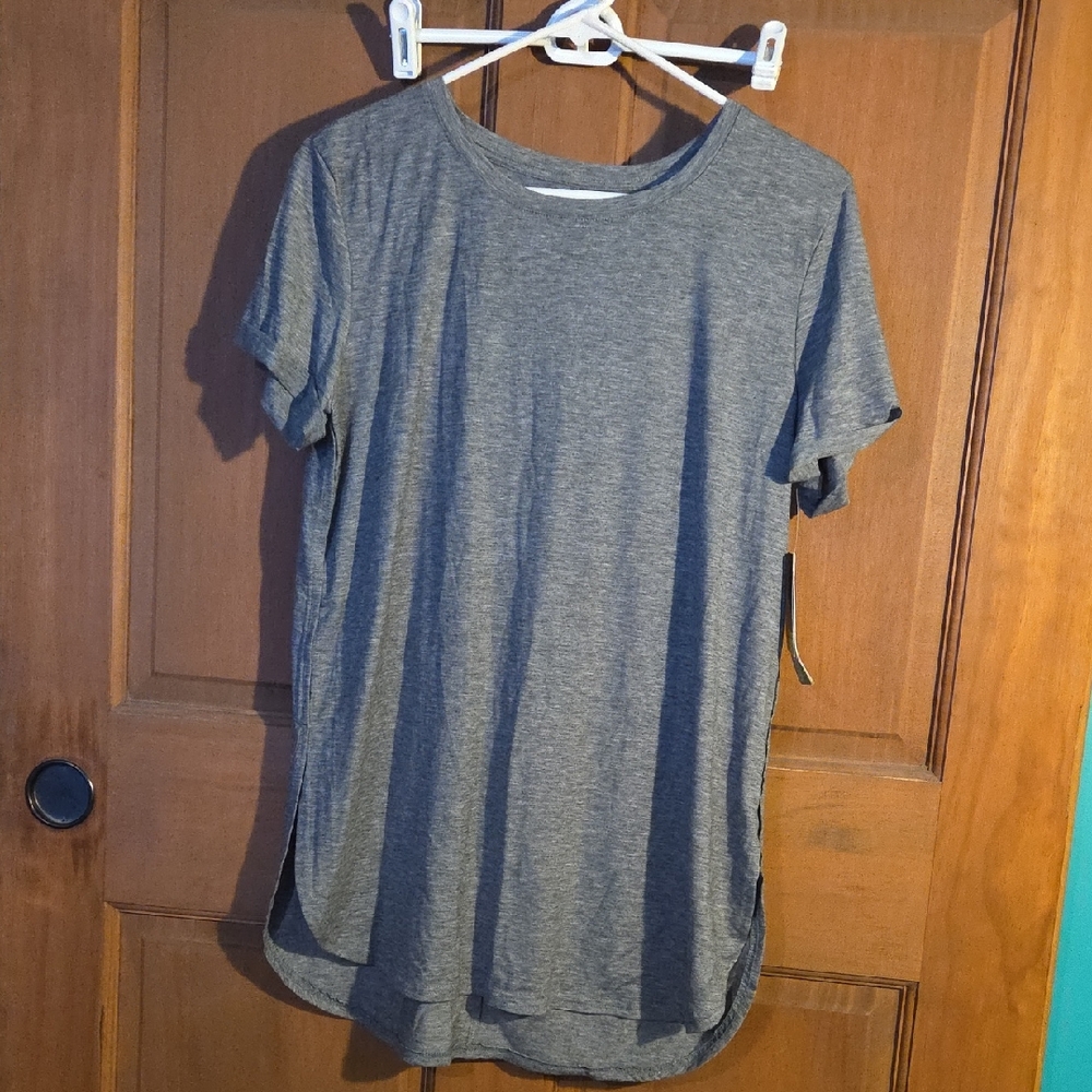 Tek Gear Heather Gray Women's Short Sleeve Top